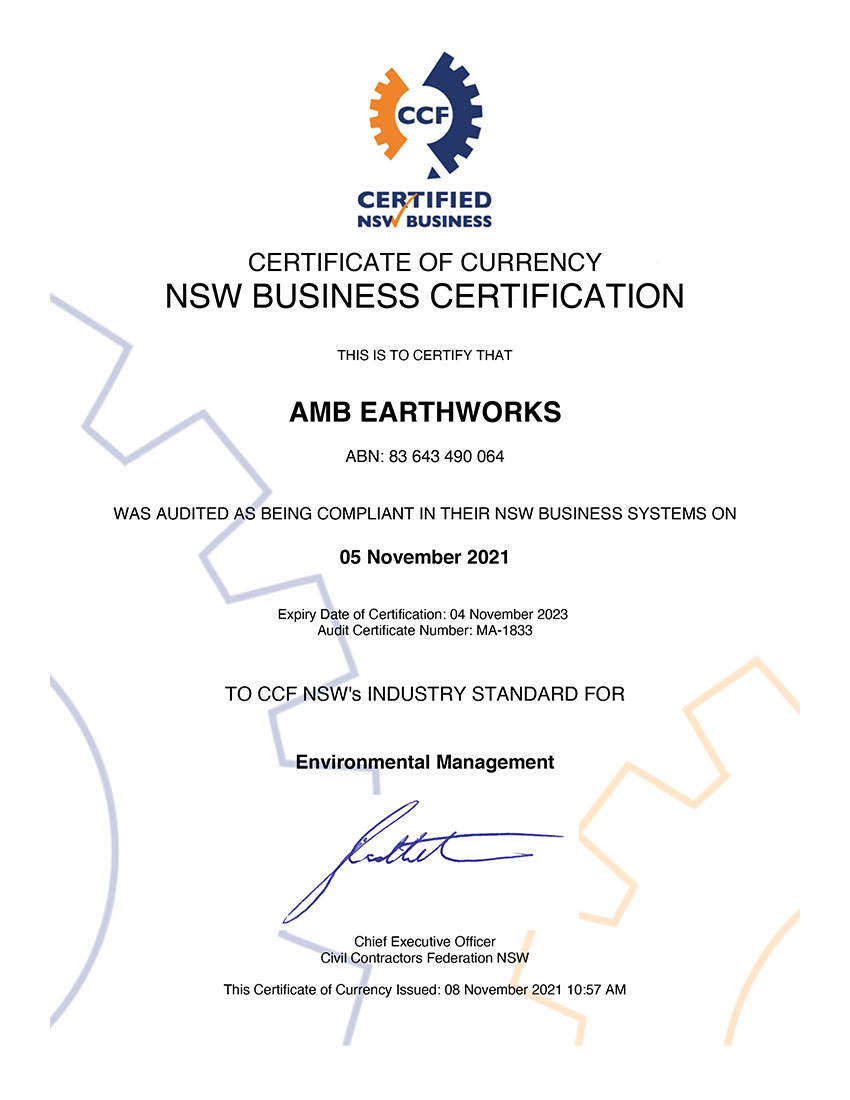 CCF, Certified NSW Business
